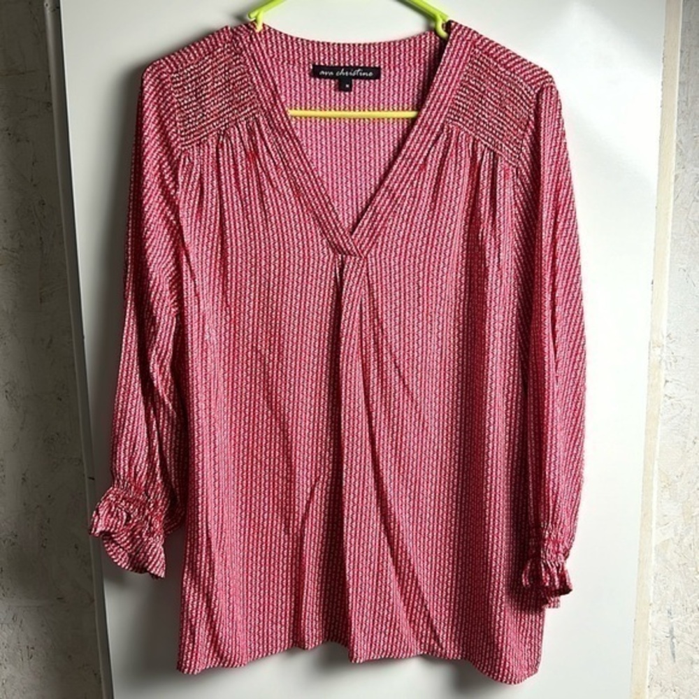 Ava Christine long sleeve blouse‎ Sz M